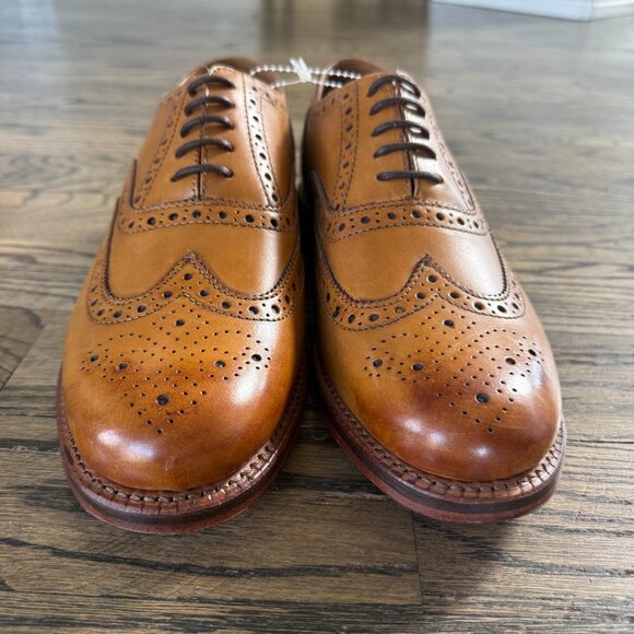 Grenson Dylan Leather Tan Oxford Shoes with Goodyear Sole Mens 10 UK/11 US NEW main image 6